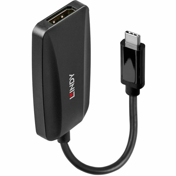 Lindy USB převodník, USB-C samec > DisplayPort samice