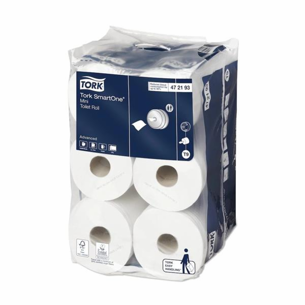 Toaletní papír Tork Advanced SmartOne Mini T9, 2 vrstvy, ...