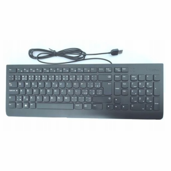Lenovo klávesnice Essential Wired (Black) CZ/SK