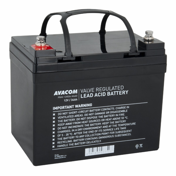 Avacom baterie 12V 34Ah M6 DeepCycle (PBAV-12V034-M6AD)