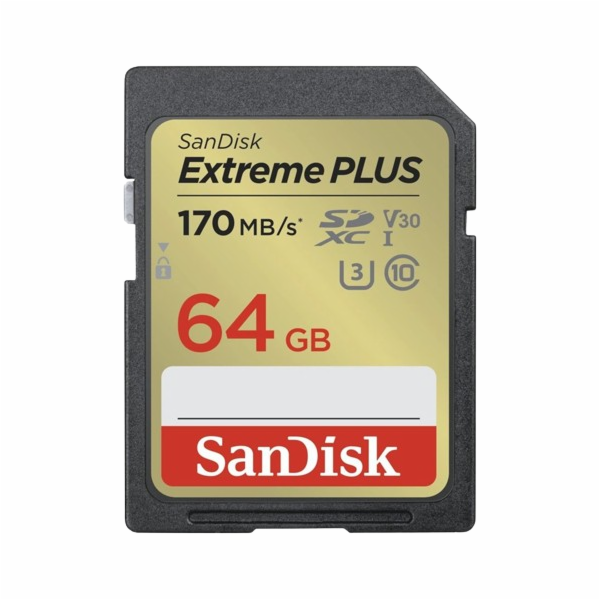 SanDisk SDXC karta 64GB Extreme PLUS (200 MB/s Class 10, ...