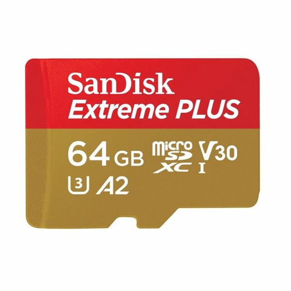 SanDisk micro SDXC karta 64GB Extreme PLUS (200 MB/s Clas...