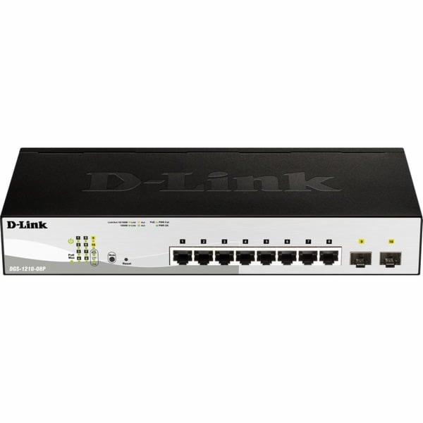 D-Link DGS-1210-08P/E, vypínač