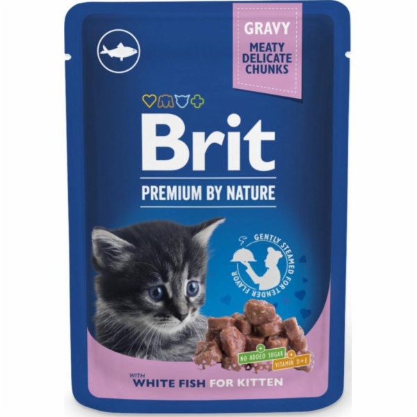 BRIT Premium by Nature Kitten White fish - mokré krmivo p...