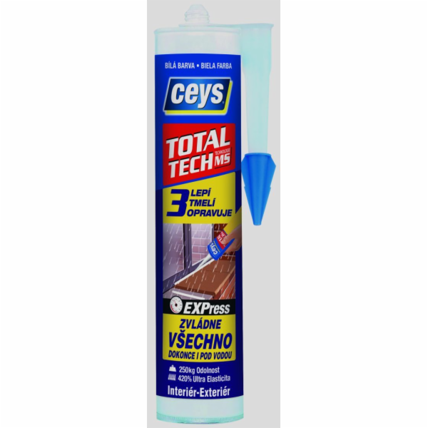 Lepidlo tmel TOTAL TECH Ceys express bílý 290 ml