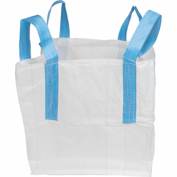 BigBag TOF4, 70x70x70 cm, PP, 4 uši, bílý, pytel s plochý...