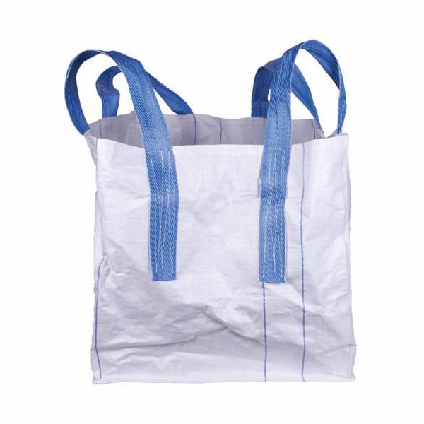 Pytel BigBag TOF4, 90x90x120 cm, PP, 4 uši, bílý, s ploch...