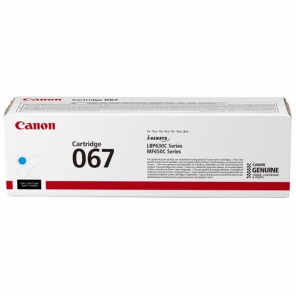 Canon TONER 067 azurová pro i-SENSYS LBP631Cw, LBP633Cdwa...