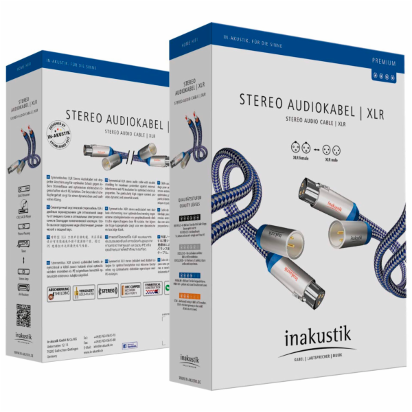 in-akustik Premium Audio Cable XLR - XLR 0,5 m         00...