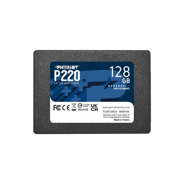 SSD disk Patriot P220 2,5" 128GB, SATA III