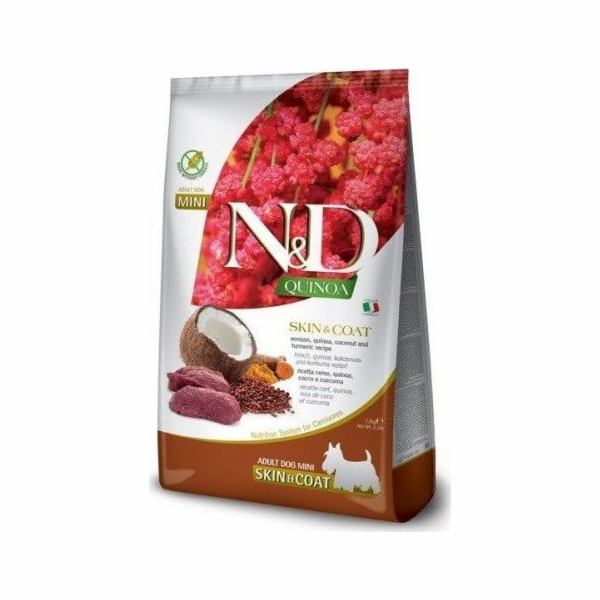 Farmina FARMINA N&D QUINOA PSA KŮŽE & Srst, Zvěřina, KOKO...