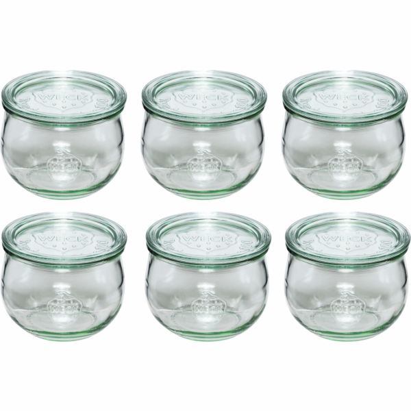 WECK Tulpen sklen.nádobky 580ml  6x