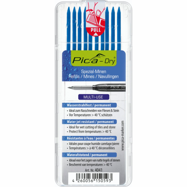 Pica DRY Minen-Set modrá  náhradní tuhy