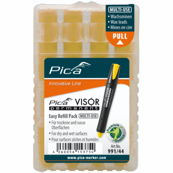 Pica VISOR permanent replacement  refills yellow