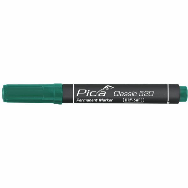 Pica Permanent Marker 1-4mm,  Round Tip, green