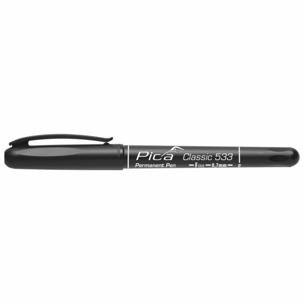 Pica Permanent Pen, 0,7mm  black / Retail Packaging