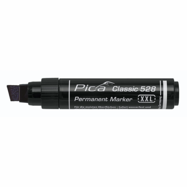 Pica Permanentmarker 4-12mm,  Wedge Tip, black Retail Pack.
