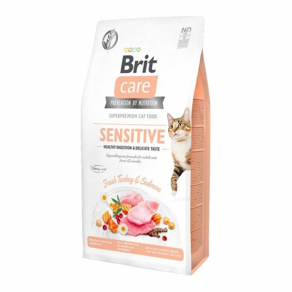 BRIT Care Grain-Free Sensitive Turkey&Salmon - suché krmi...