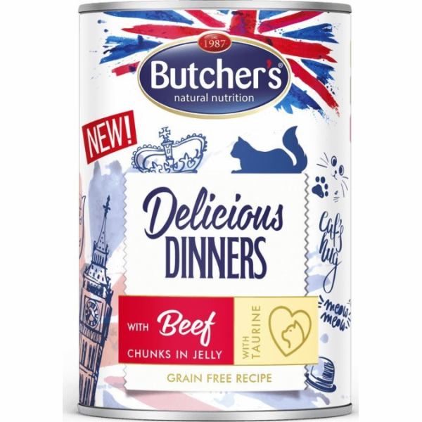 BUTCHER S Delicious Dinners Kousky hovězího v želé - mokr...