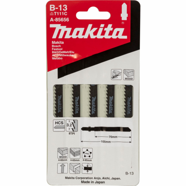 Makita A-85656  Jigsaw Blade   B-13