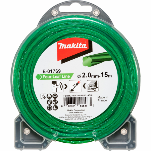 Makita E-01769      Mowing  String Four Leaf 2,0mmx15m