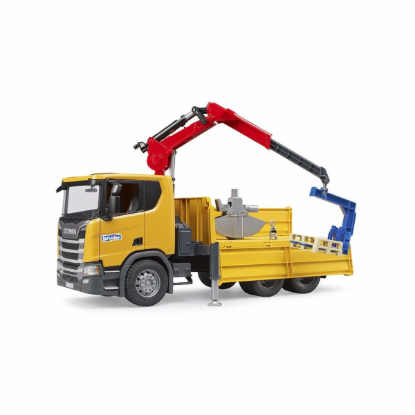 Stavební vozidlo Scania Super 560R s jeřábem a 2 paletami...