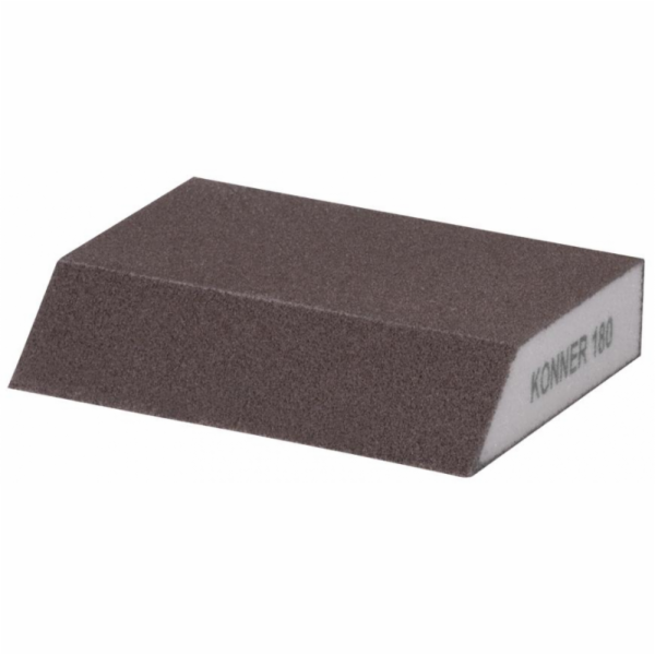 Houba KONNER G180, 125x90x65x25 mm, brusná houba, zkosená