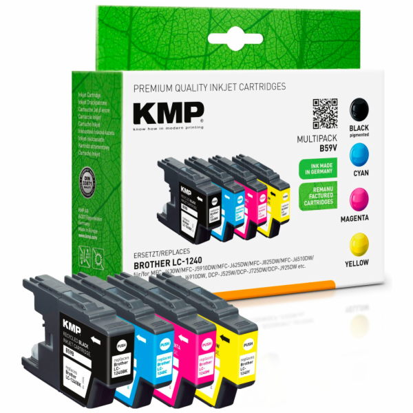 KMP B59V Multipack BK/C/M/Y  compatible with Brother LC-1240