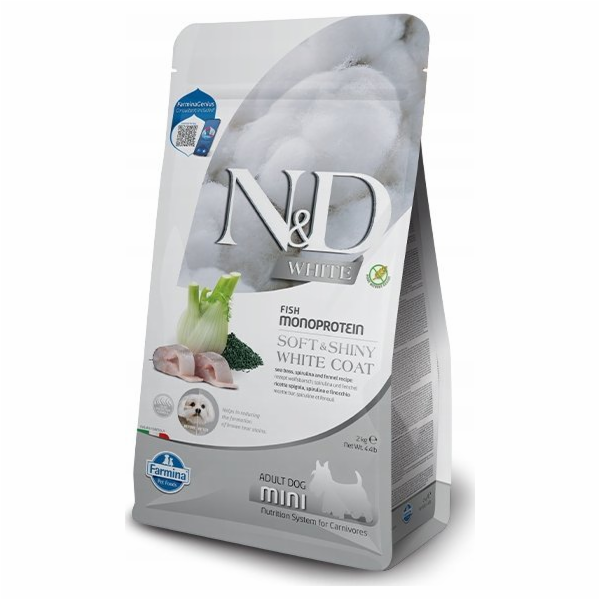 FARMINA N&D Sea Bass, Spirulina and Fennel Adult Mini - s...