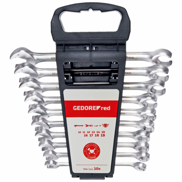 GEDORE red Combination Ratchet  open-end Spanner 10-pieces