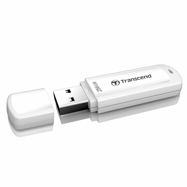 Transcend 256GB JetFlash 730 USB 3.1 flash disk, bílý