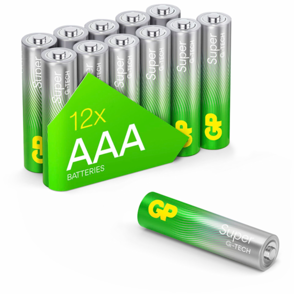 1x12 GP Super Alkaline 1,5V  AAA Micro LR03 Rel.03024AETA...