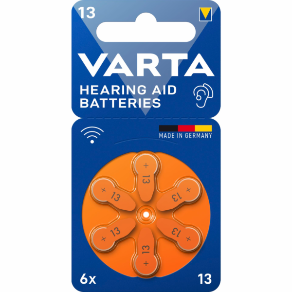 1x6 Varta Hearing Aid Batteries  Type 13             2460...