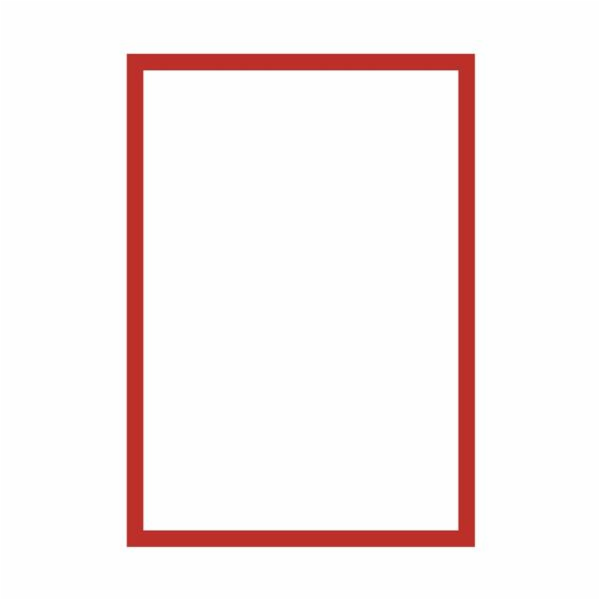 Magnetoplan Magnetický rámeček A4 červená (5ks)