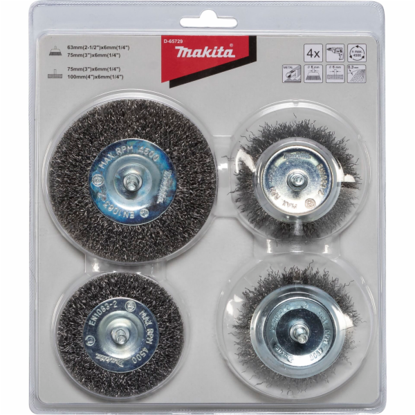Makita D-65729 sada kartáčů do vrtačky 4ks