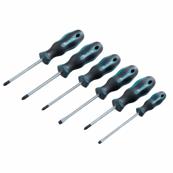 Makita E-10528 sada šroubováků 6ks (4 ks SL+2 ks PH+2 ks PZ)