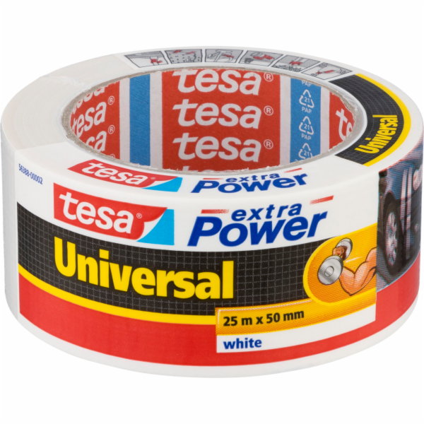 Tesa Duct Tape 25m x 50mm  extra Power white 56388