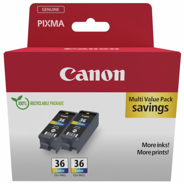 Tříbarevný tříbarevný inkoust Canon CLI-36