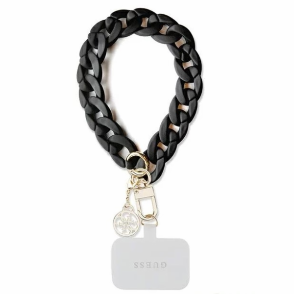 Guess Univerzálny Popruh na Ruku 4G Charm čierny