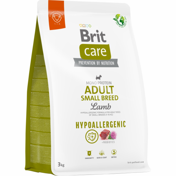 BRIT Care Hypoallergenic Adult Small Breed Lamb&Rice Mono...