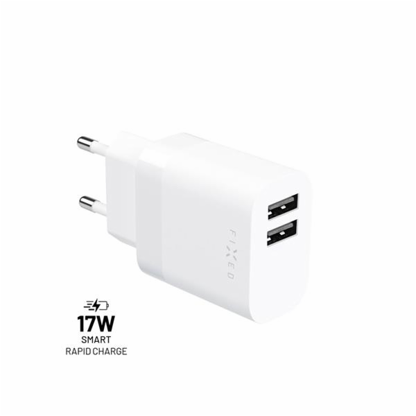 Fixed nabíječka 2xUSB 17W FIXC17N-2U-WH