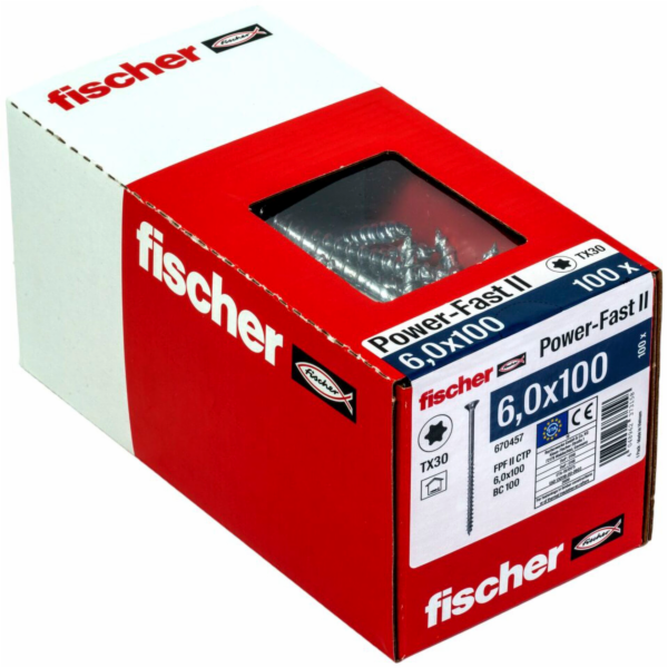 Fischer PowerFast II 6,0x100 SK  TX TG blvz 100