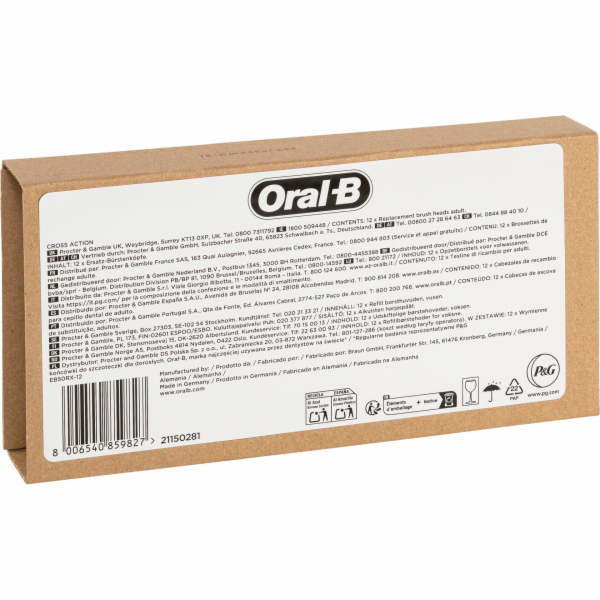 Kartáčové hlavy Braun Oral-B Pro CrossAction 10 kusů