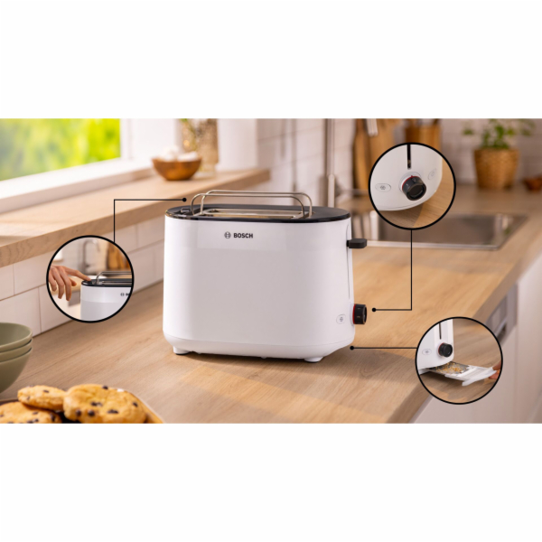 Kompaktní toustovač Bosch MyMoment TAT2M121
