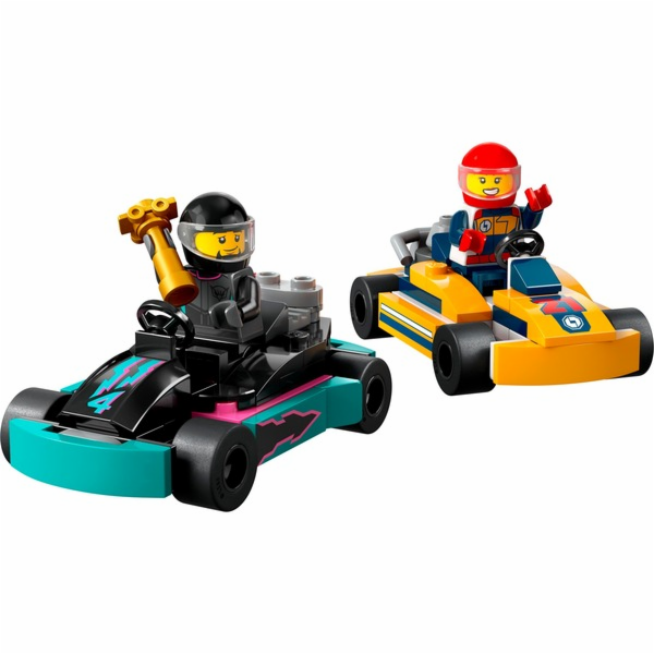 LEGO 60400 City Motokáry se závodníky, Stavebnice