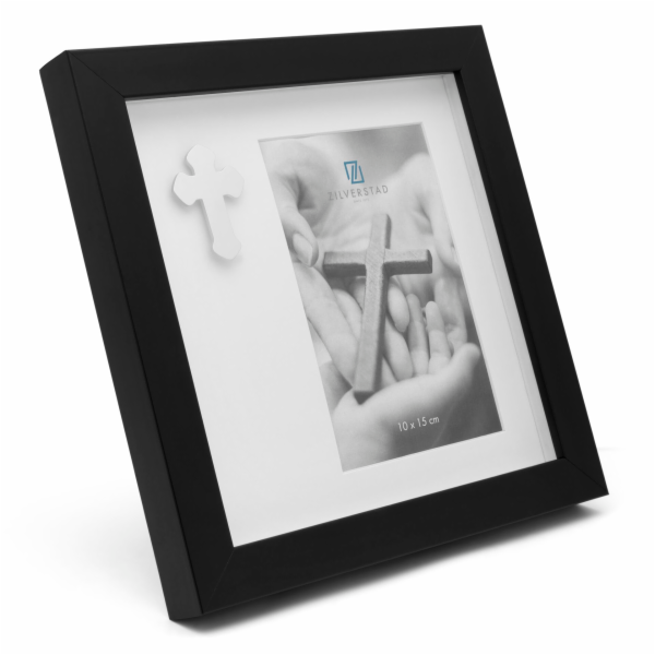 Zilverstad PhotoFrame with Cross  10x15 Portrait Metal 75...