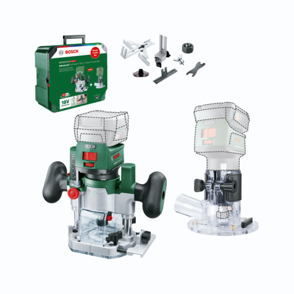 Bosch AdvancedTrimRouter 18V-8 (holé nářadí) + frézovací ...