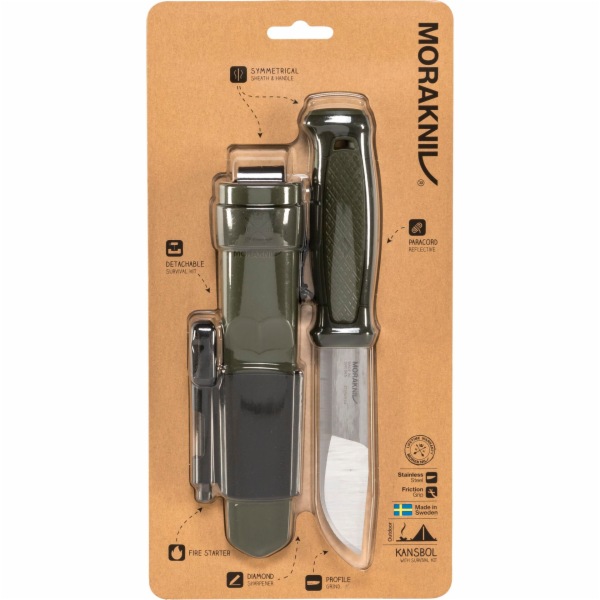 Morakniv Kansbol včetně sady pro přežití zelené
