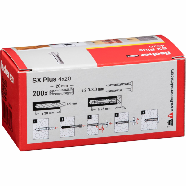 Fischer plug SX 4x20  200 pcs.