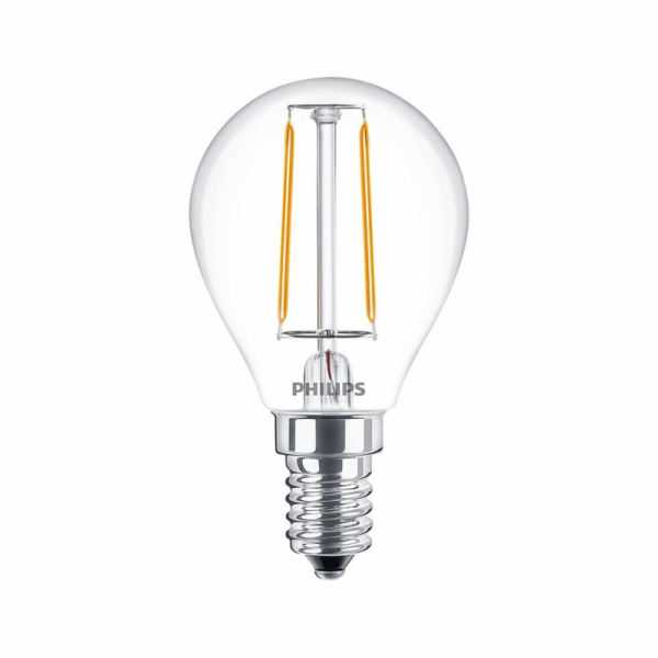 LED žárovka PHILIPS, P45, E14, 2 W, 250 lm, 2700 K